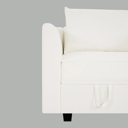 Collection de canapés d'angle modulaires convertibles modernes à monter soi-même - Modules pouf, central et accoudoirs en option