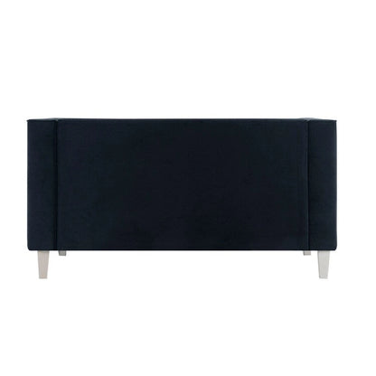 Canapé deux places Adelaide style moderne milieu du siècle - Fauteuil capitonné avec pieds en bois massif pour salon