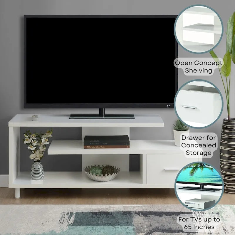 Meuble TV Seal de Convenience Concepts pour téléviseurs jusqu'à 65 pouces