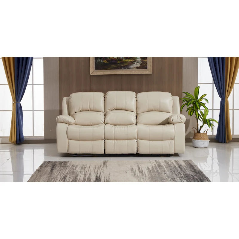 Canapé 3 places inclinable électrique en cuir reconstitué Betsy Furniture 8018