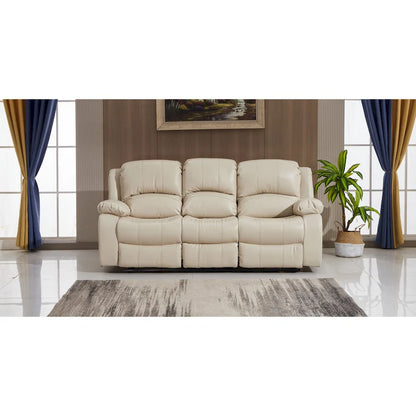Canapé 3 places inclinable électrique en cuir reconstitué Betsy Furniture 8018