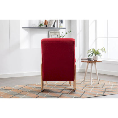 Fauteuil à bascule avec repose-pieds pour salon