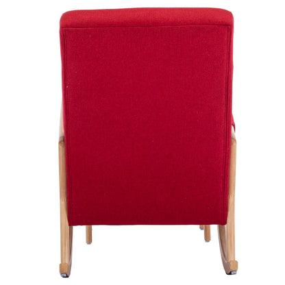 Fauteuil à bascule avec repose-pieds pour salon