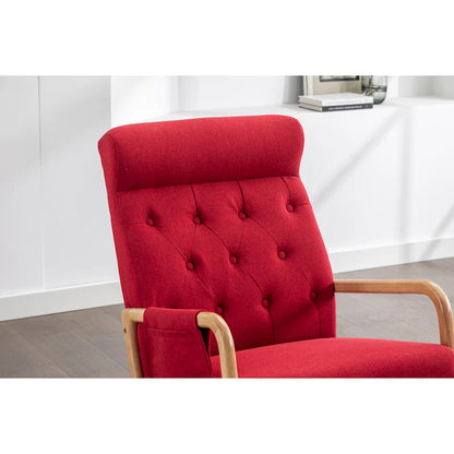 Fauteuil à bascule avec repose-pieds pour salon