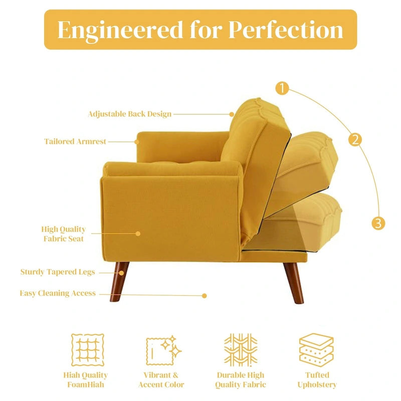 Canapé-lit pour salon, canapé-lit deux places, futons pour petits espaces, chambre, appartement, studio