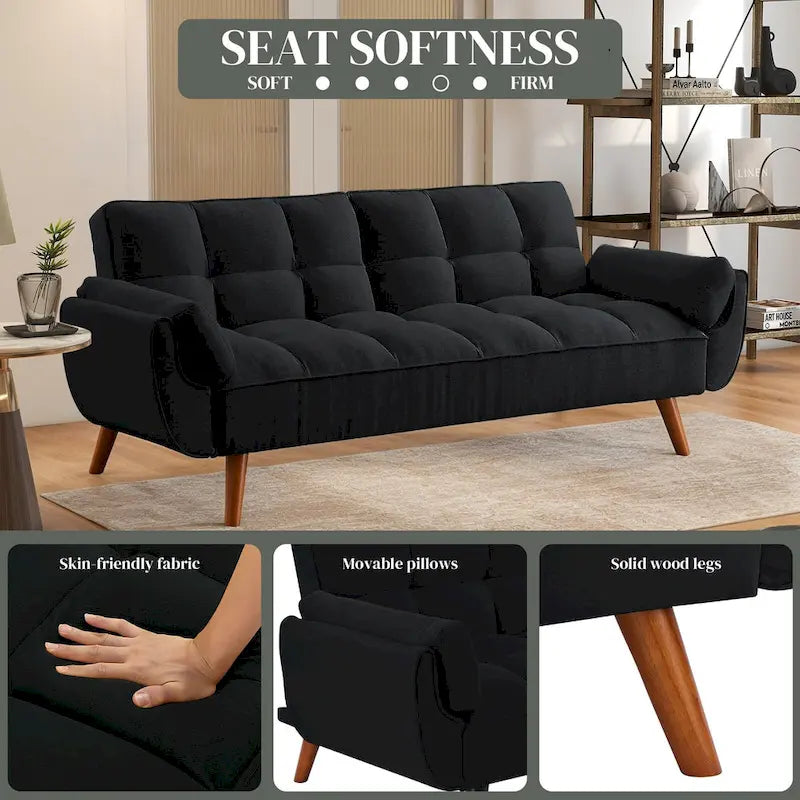 Canapé-lit pour salon, canapé-lit deux places, futons pour petits espaces, chambre, appartement, studio