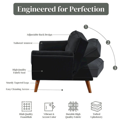 Canapé-lit pour salon, canapé-lit deux places, futons pour petits espaces, chambre, appartement, studio