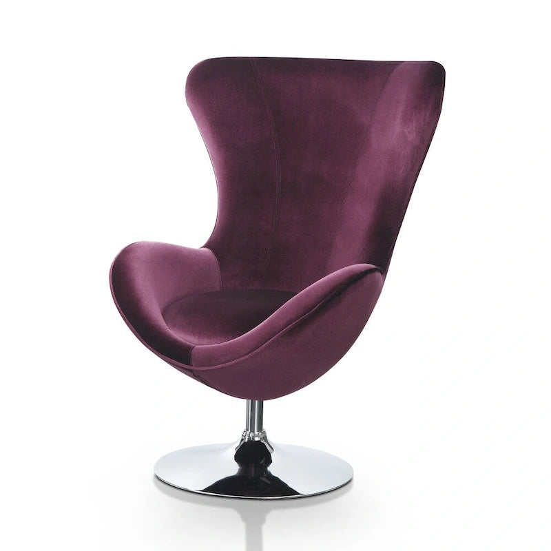Ensemble fauteuil d'appoint et ottoman 2 pièces en tissu moderne Cher de Furniture of America