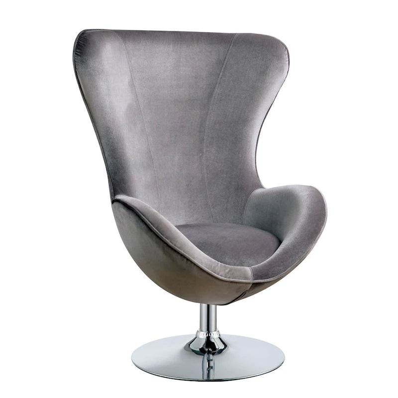 Ensemble fauteuil d'appoint et ottoman 2 pièces en tissu moderne Cher de Furniture of America