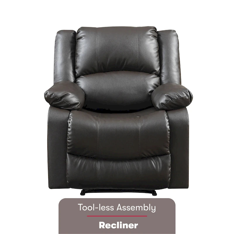 Fauteuil inclinable manuel Relax A Lounger Porter en similicuir par iLounge