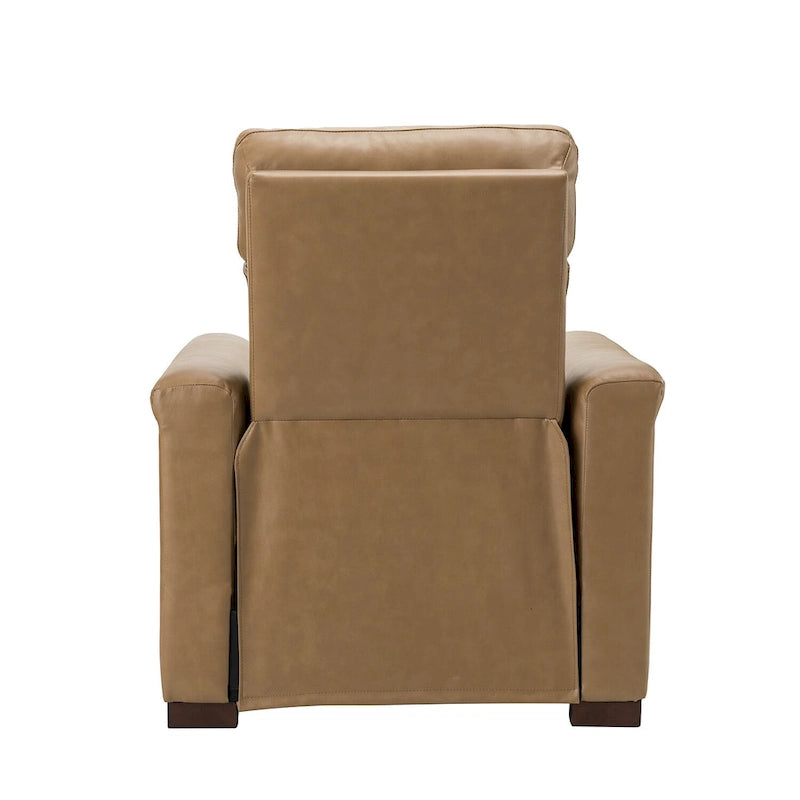 Fauteuil inclinable électrique Alicia 34,65 po de large, style classique contemporain, en cuir véritable avec port USB (ensemble de 2)