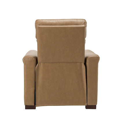 Fauteuil inclinable électrique Alicia 34,65 po de large, style classique contemporain, en cuir véritable avec port USB (ensemble de 2)