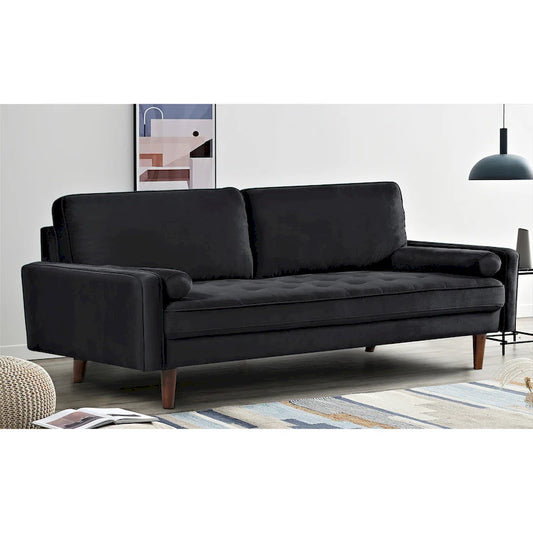 Monahan 70W Wood Frame Velvet Tufted Sofa