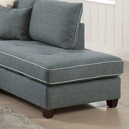 Canapé d'angle 3 pièces en tissu