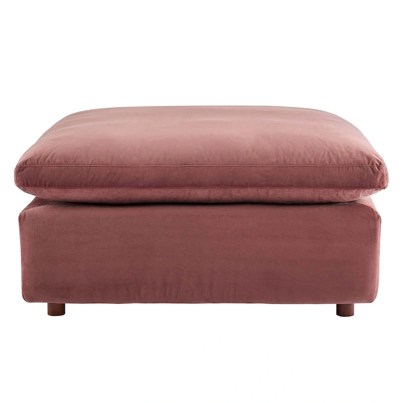 Canapé d'angle 6 pièces Commix en velours rembourré de duvet