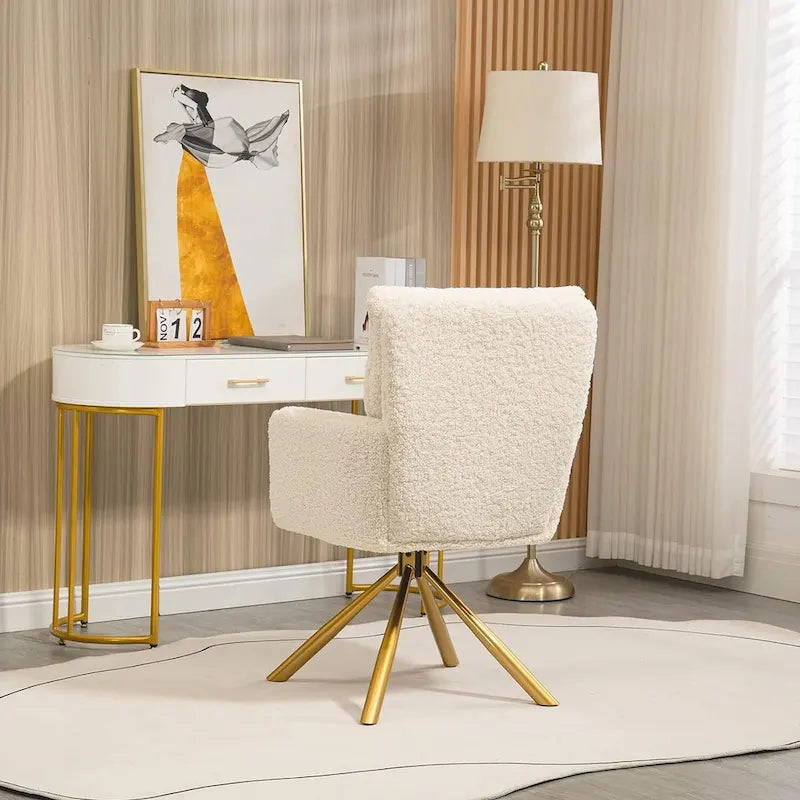 Fauteuil pivotant Howtai pour salon, cuisine et salle à manger