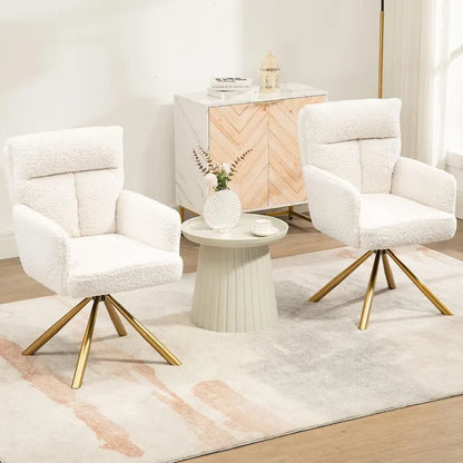 Fauteuil pivotant Howtai pour salon, cuisine et salle à manger