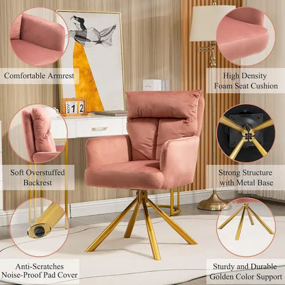 Fauteuil pivotant Howtai pour salon, cuisine et salle à manger