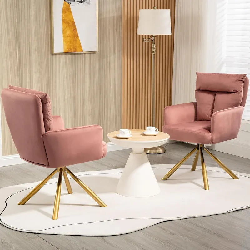 Fauteuil pivotant Howtai pour salon, cuisine et salle à manger