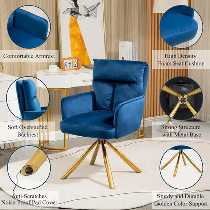 Fauteuil pivotant Howtai pour salon, cuisine et salle à manger