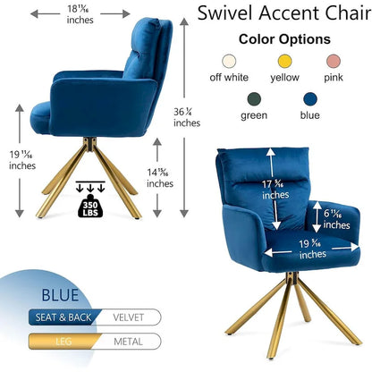 Fauteuil pivotant Howtai pour salon, cuisine et salle à manger