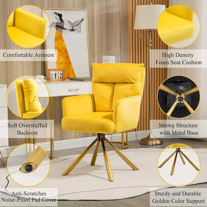 Fauteuil pivotant Howtai pour salon, cuisine et salle à manger