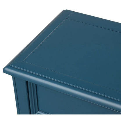 Console Nestfair en bois massif avec 3 tiroirs et une étagère