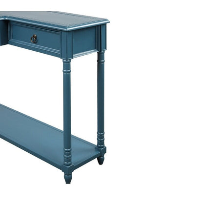 Console Nestfair en bois massif avec 3 tiroirs et une étagère