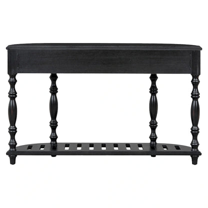 Console incurvée Merax avec 4 tiroirs et 1 étagère