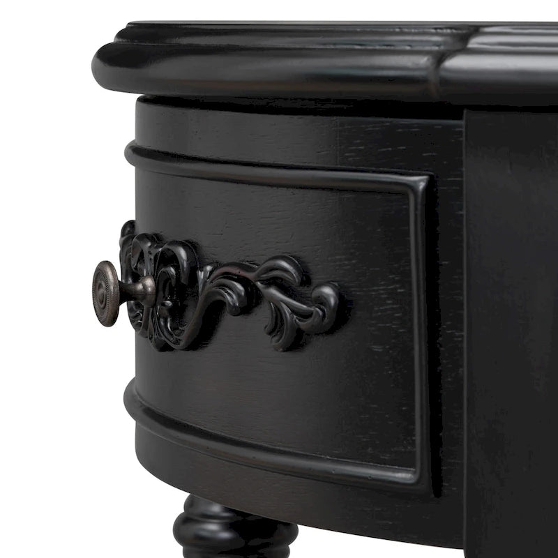 Console incurvée Merax avec 4 tiroirs et 1 étagère