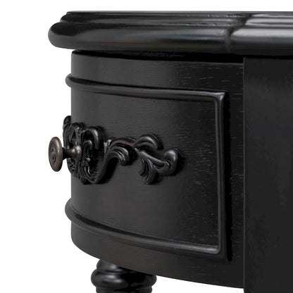 Console incurvée Merax avec 4 tiroirs et 1 étagère