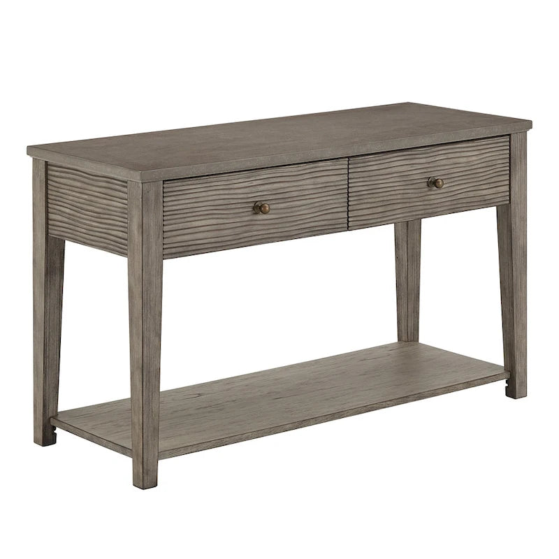 Table d'appoint Coober en fibrociment gris antique avec étagère par iNSPIRE Q Modern