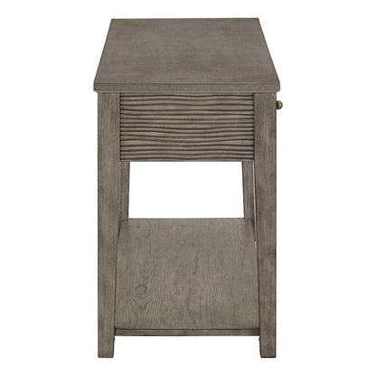 Table d'appoint Coober en fibrociment gris antique avec étagère par iNSPIRE Q Modern