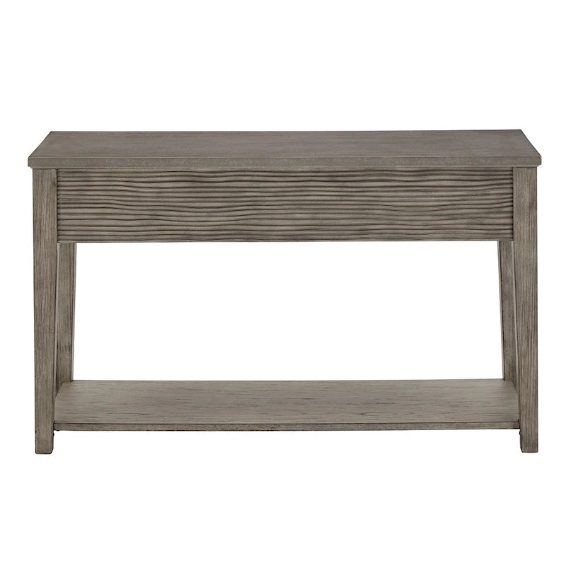 Table d'appoint Coober en fibrociment gris antique avec étagère par iNSPIRE Q Modern