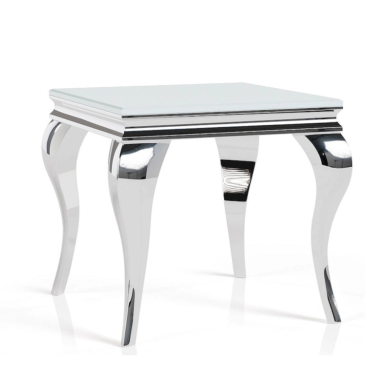 Ensemble de deux tables basses contemporaines en verre Kiermeyer de Furniture of America