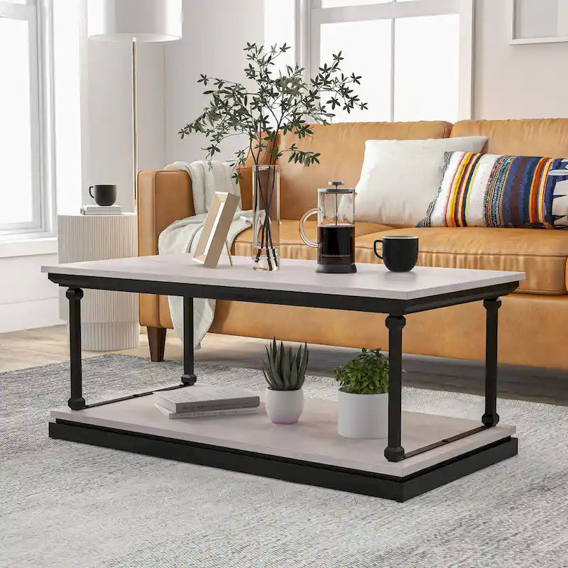 Table basse Marcin Transitional 47 pouces à 1 étagère par Furniture of America