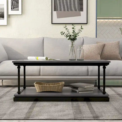 Table basse Marcin Transitional 47 pouces à 1 étagère par Furniture of America