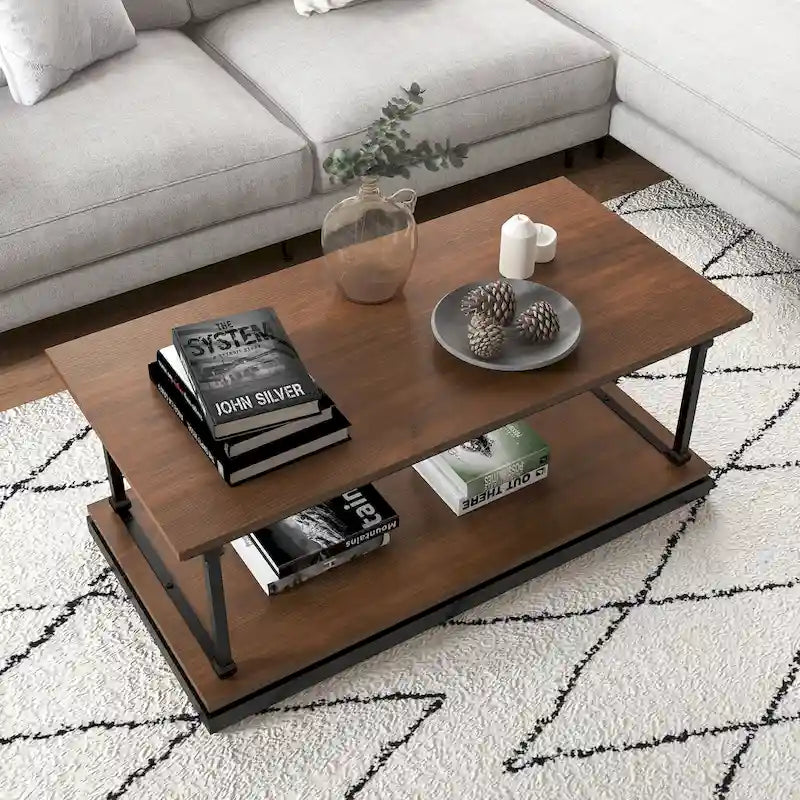 Table basse Marcin Transitional 47 pouces à 1 étagère par Furniture of America