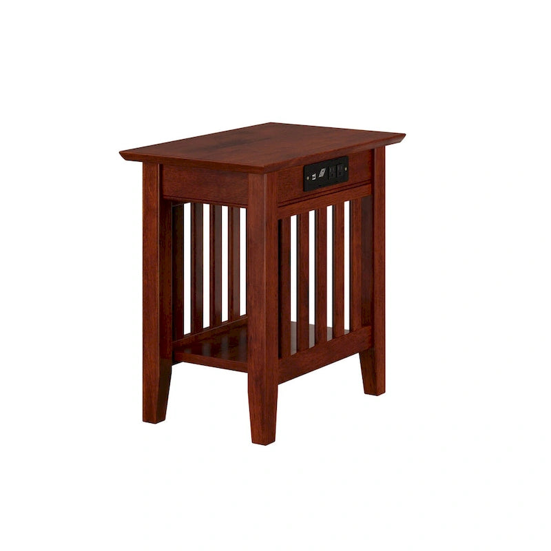 Ensemble de 2 tables d'appoint AFI Mission avec chargeur intégré