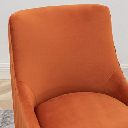 Ensemble de 2 chaises de salle à manger d'appoint SEYNAR en velours style milieu du siècle avec poignée arrière