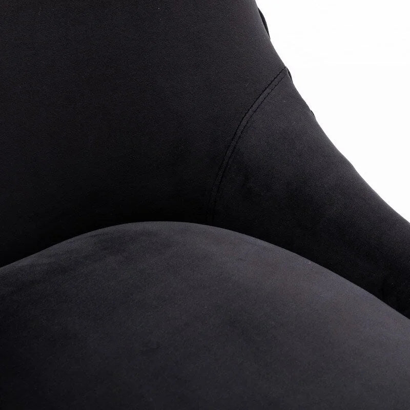 Ensemble de 2 chaises de salle à manger d'appoint SEYNAR en velours style milieu du siècle avec poignée arrière