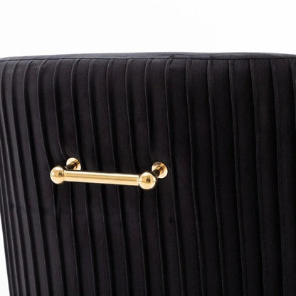 Ensemble de 2 chaises de salle à manger d'appoint SEYNAR en velours style milieu du siècle avec poignée arrière