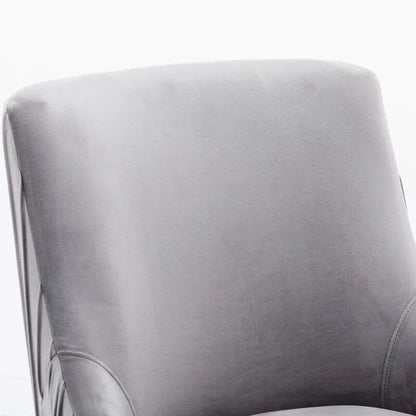 Ensemble de 2 chaises de salle à manger d'appoint SEYNAR en velours style milieu du siècle avec poignée arrière