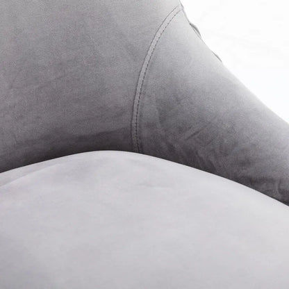 Ensemble de 2 chaises de salle à manger d'appoint SEYNAR en velours style milieu du siècle avec poignée arrière