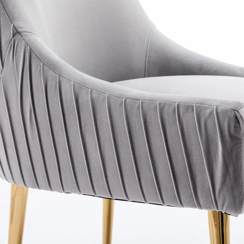 Ensemble de 2 chaises de salle à manger d'appoint SEYNAR en velours style milieu du siècle avec poignée arrière