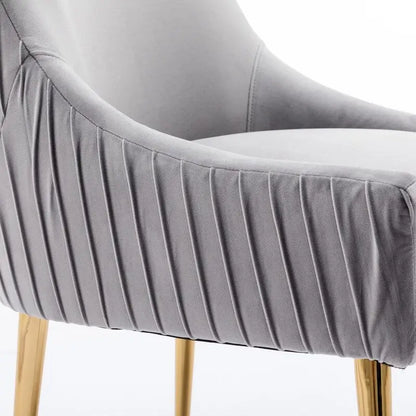 Ensemble de 2 chaises de salle à manger d'appoint SEYNAR en velours style milieu du siècle avec poignée arrière