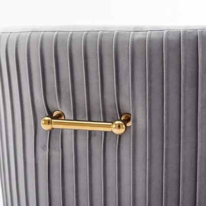 Ensemble de 2 chaises de salle à manger d'appoint SEYNAR en velours style milieu du siècle avec poignée arrière