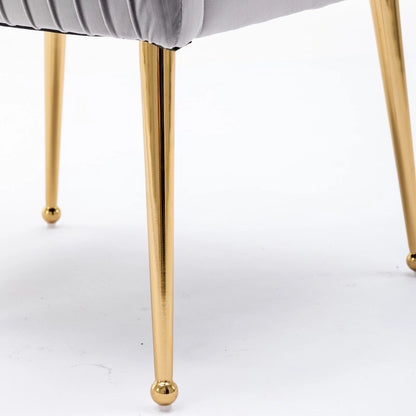 Ensemble de 2 chaises de salle à manger d'appoint SEYNAR en velours style milieu du siècle avec poignée arrière