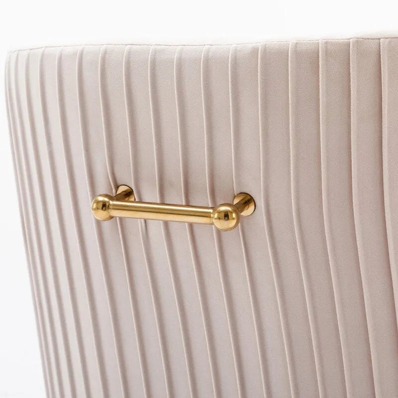 Ensemble de 2 chaises de salle à manger d'appoint SEYNAR en velours style milieu du siècle avec poignée arrière