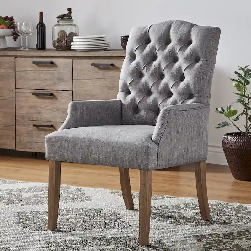 Fauteuil de salle à manger capitonné haut de gamme Benchwright par iNSPIRE Q Artisan